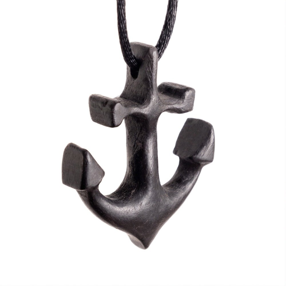 Ancla de Madera — joya artesanal Fustchic
