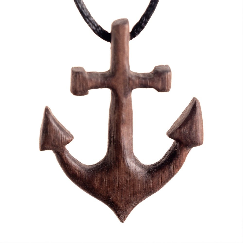 Ancla de Madera — joya artesanal Fustchic