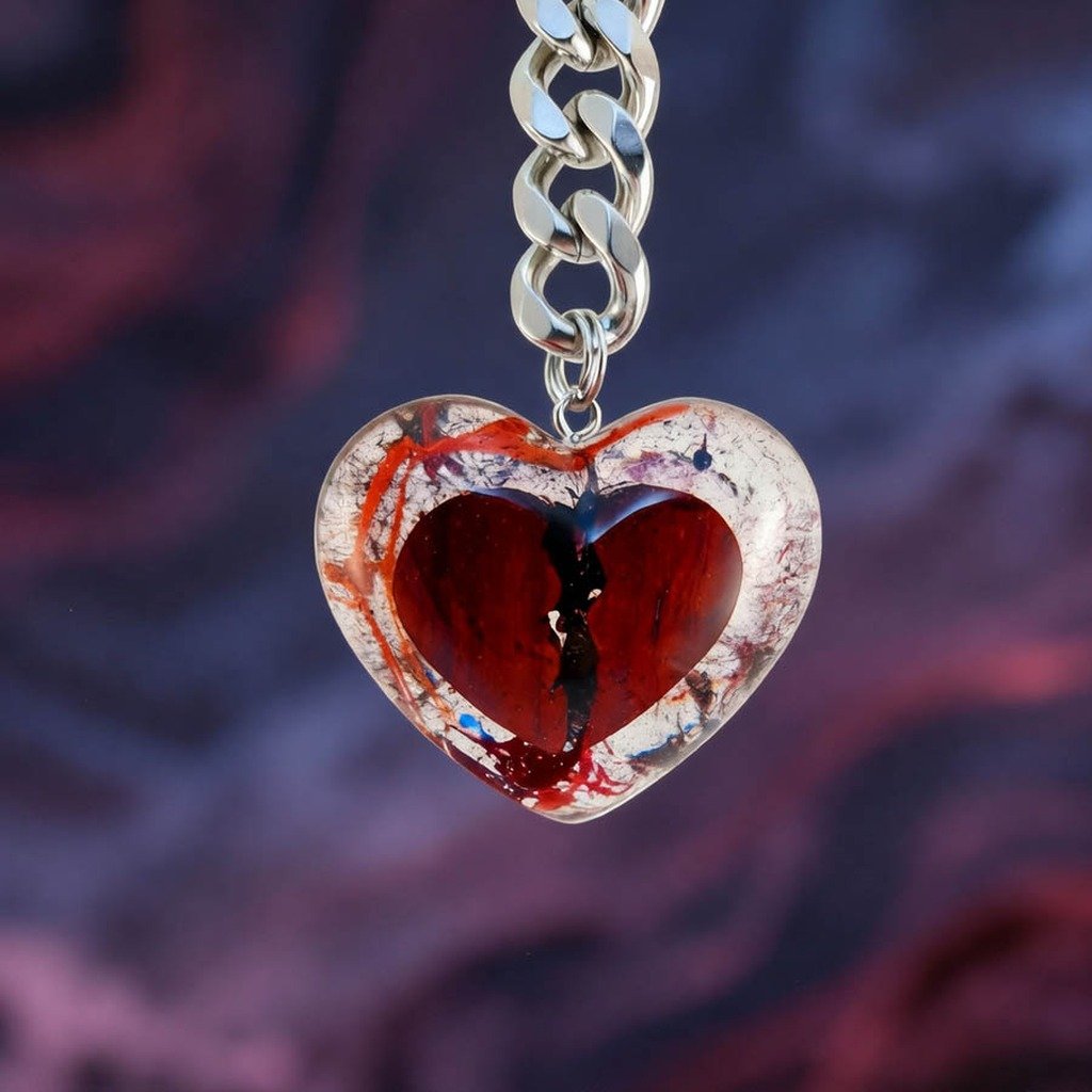 Corazón Palo Rojo — joya artesanal Fustchic