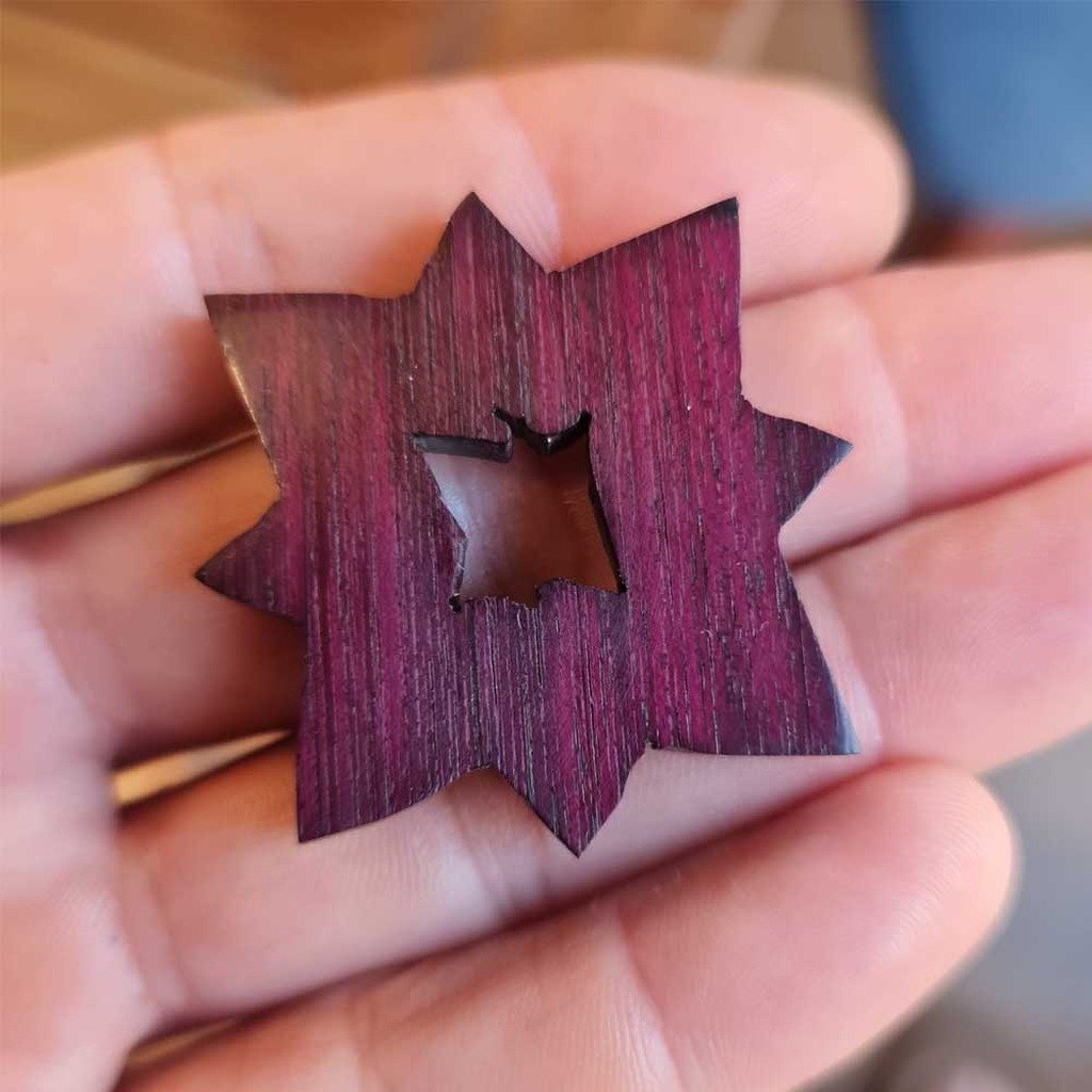 Geometría Dual — joya artesanal Fustchic