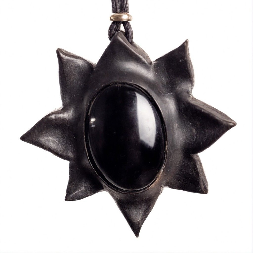 Loto Negro — joya artesanal Fustchic