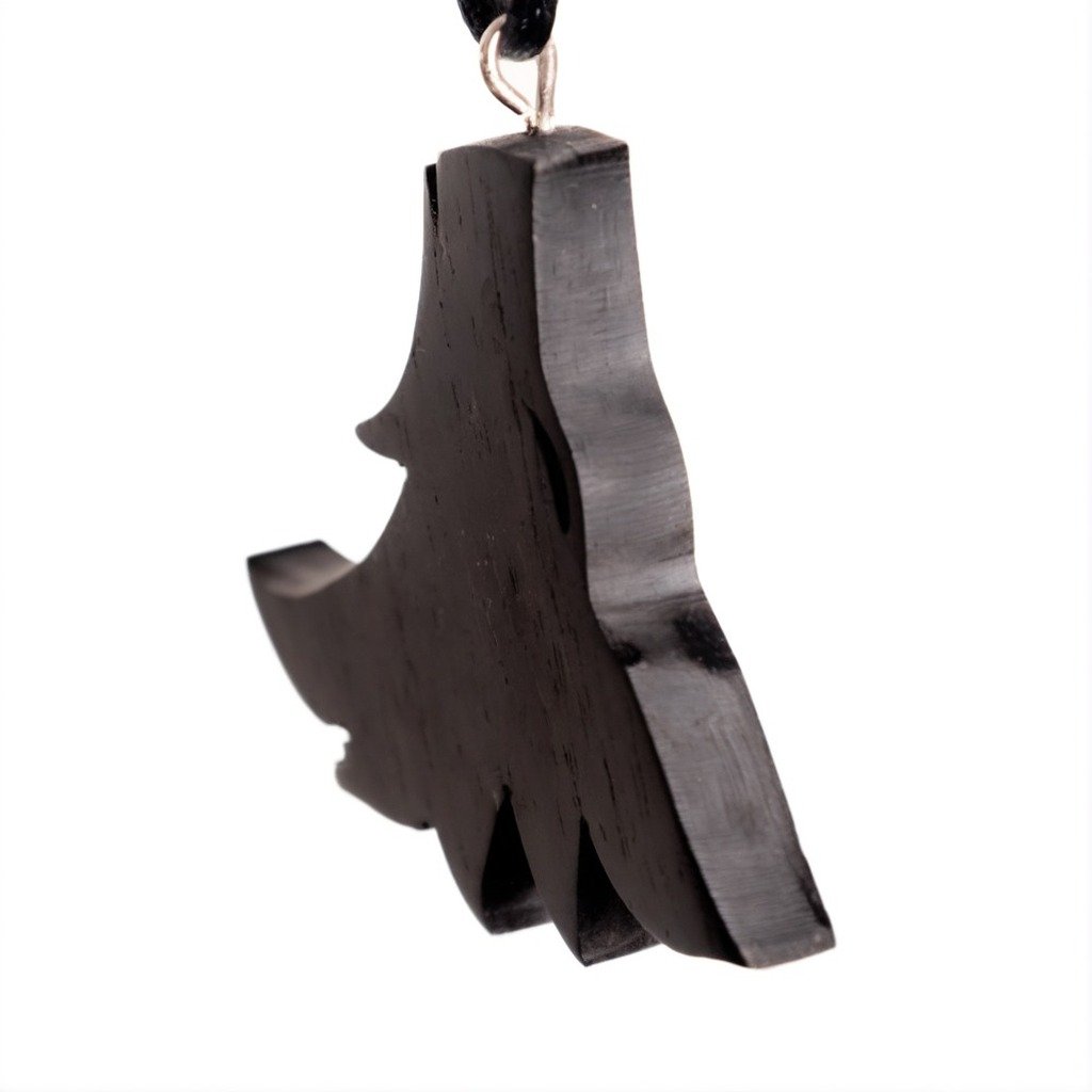 Lobo Silueta — joya artesanal Fustchic