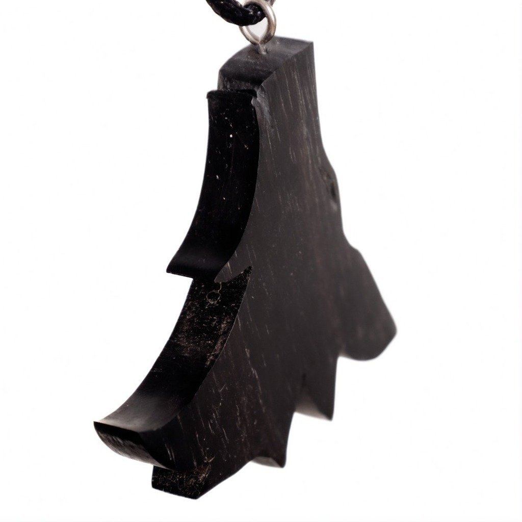 Lobo Silueta — joya artesanal Fustchic