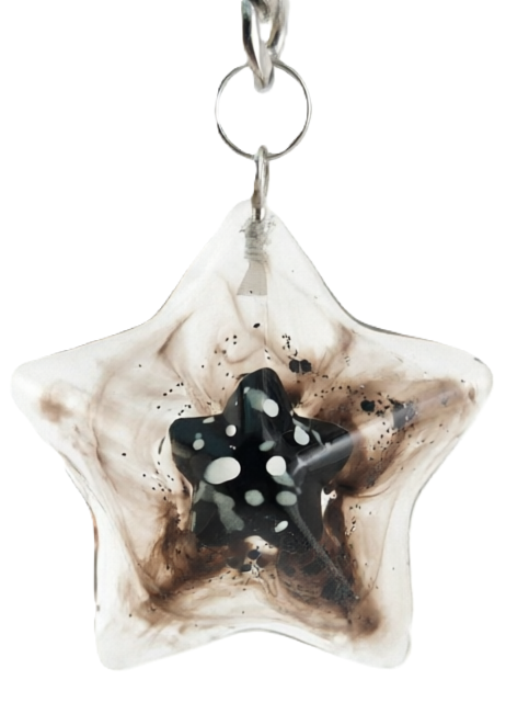 Estrella Negra — joya artesanal Fustchic