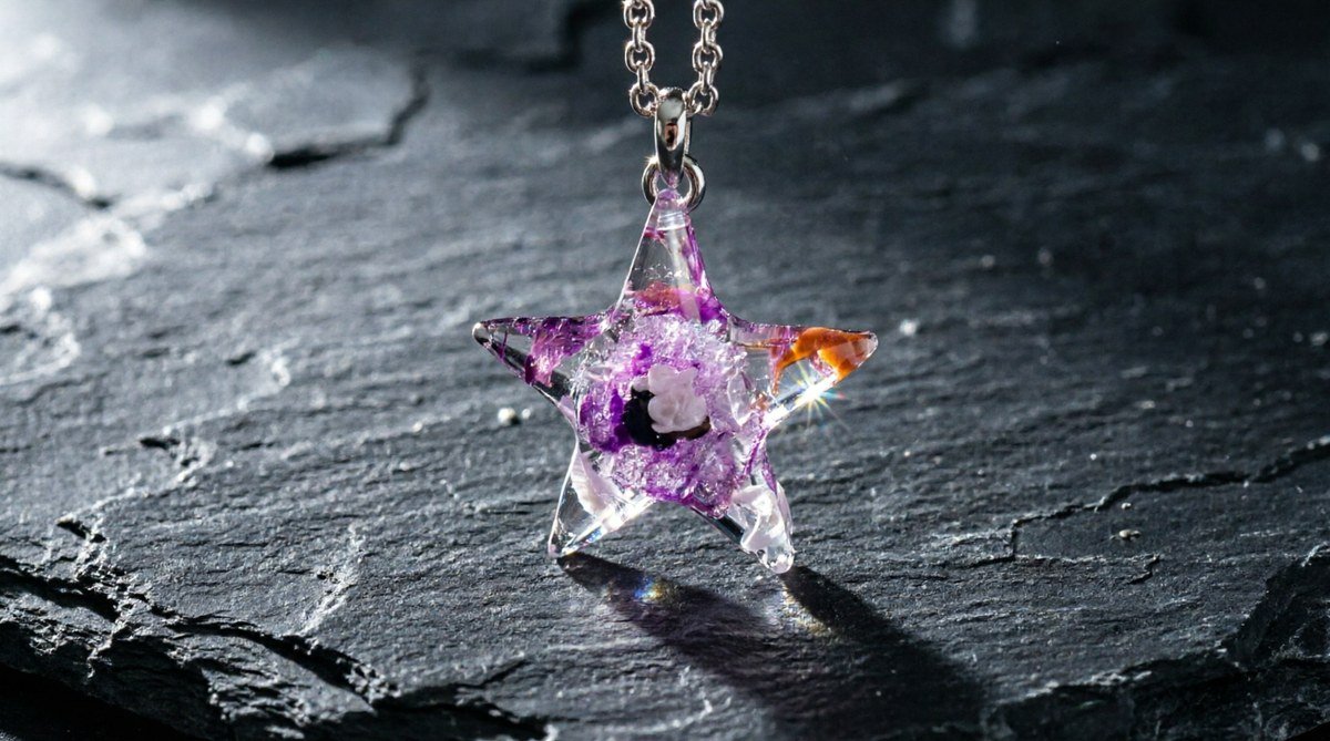 Estrella Rosa Sideral — joya artesanal Fustchic