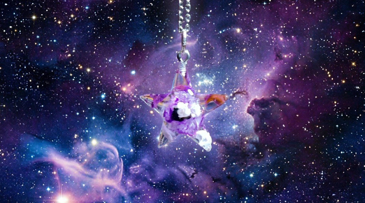Estrella Rosa Sideral — joya artesanal Fustchic