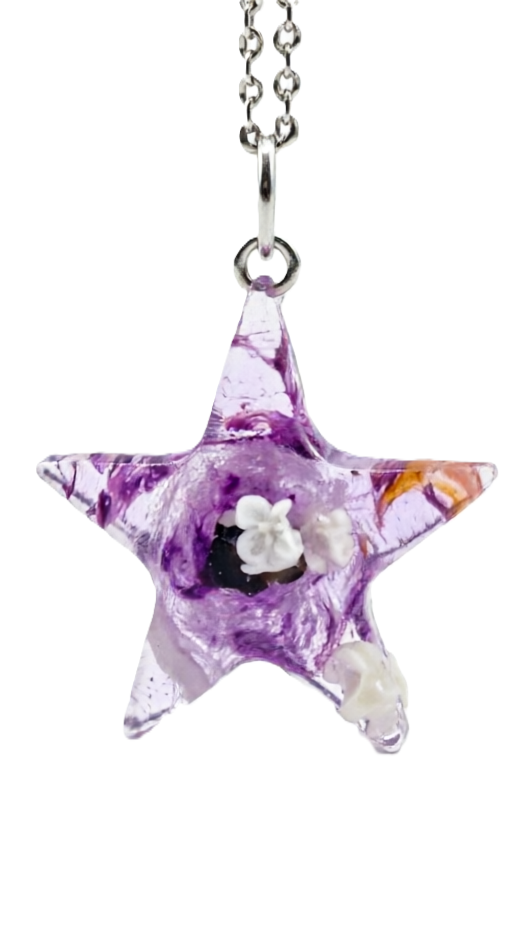 Estrella Rosa Sideral — joya artesanal Fustchic
