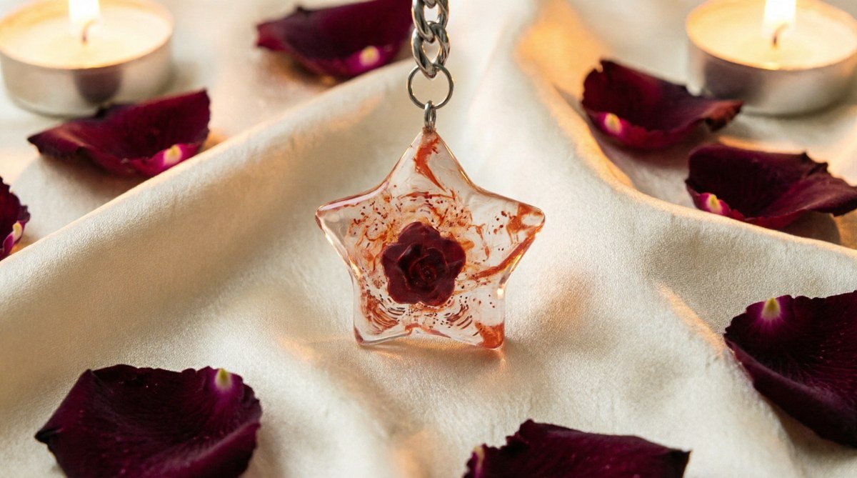 Rosa Sideral — joya artesanal Fustchic