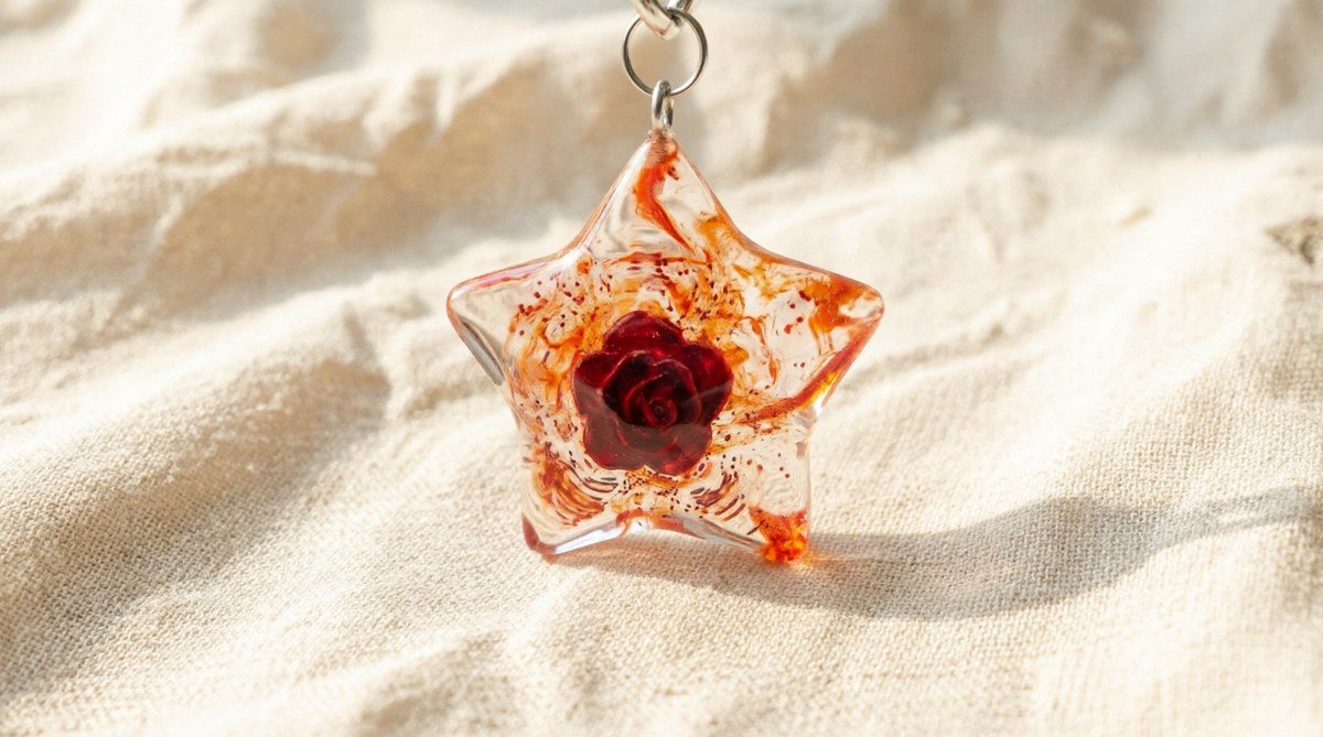 Rosa Sideral — joya artesanal Fustchic